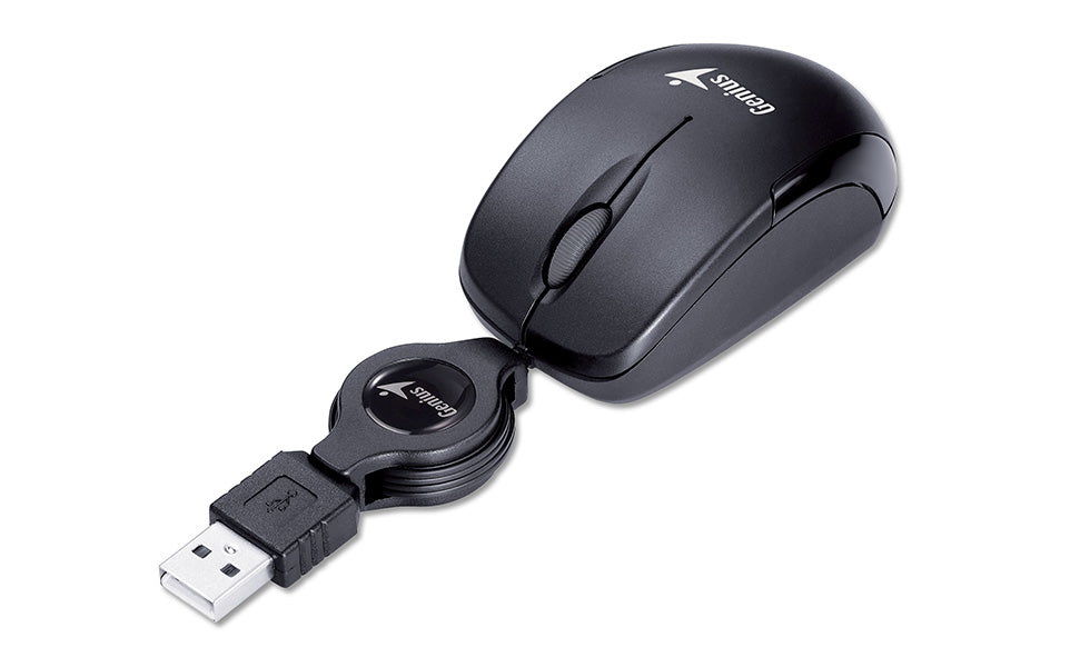 Mouse Genius Micro Traveler Retractil V2 Usb Black