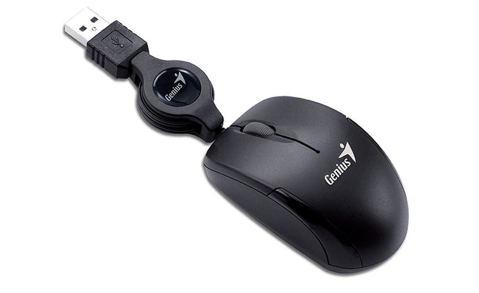 Mouse Genius Micro Traveler Retractil V2 Usb Black