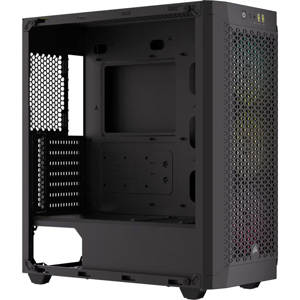 Gabinete Corsair 480t Rgb Airflow Tg Mid-tower Black Negro