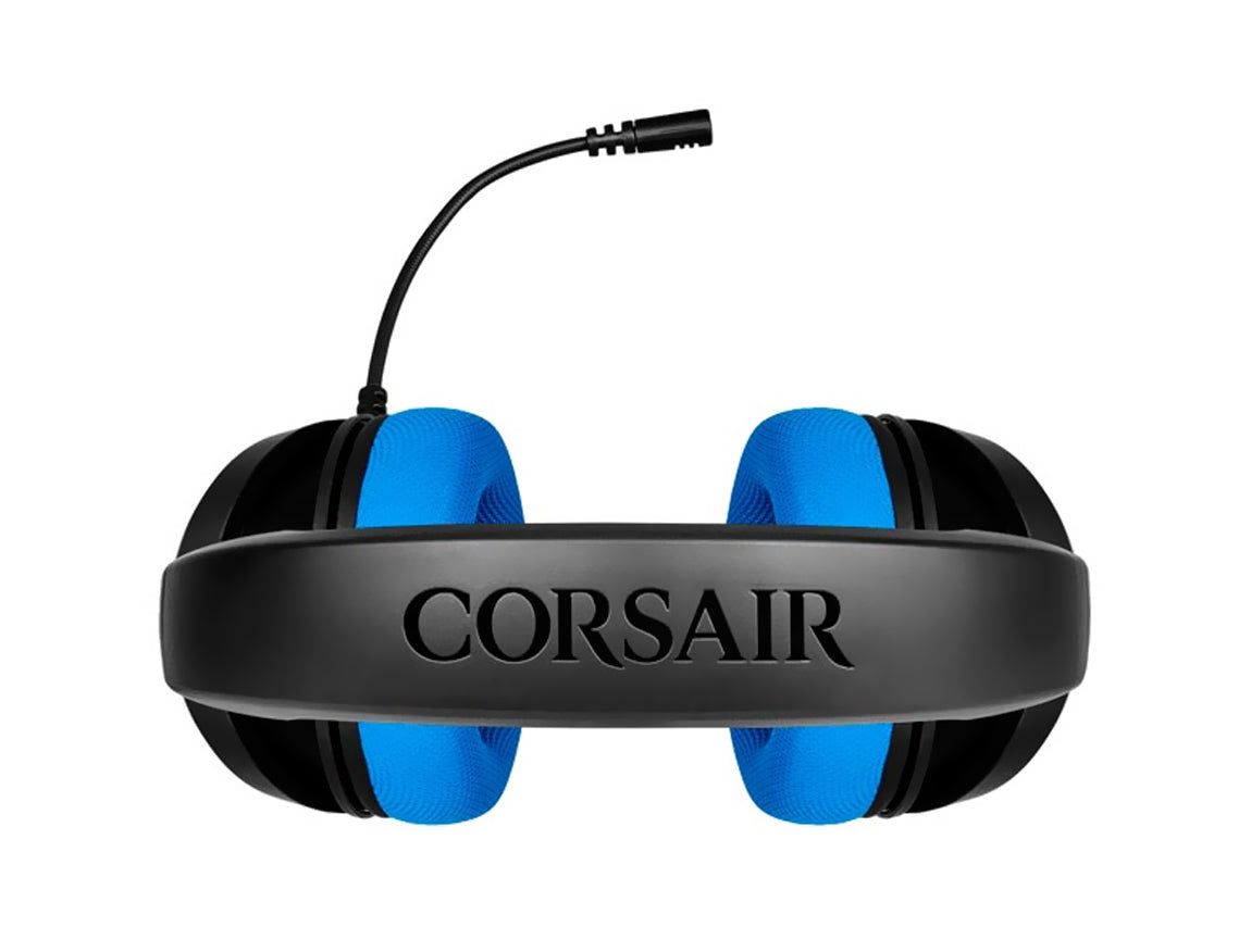 Auriculares Corsair Hs35 Gaming Blue Pc/ps4/xbox con microfono azul