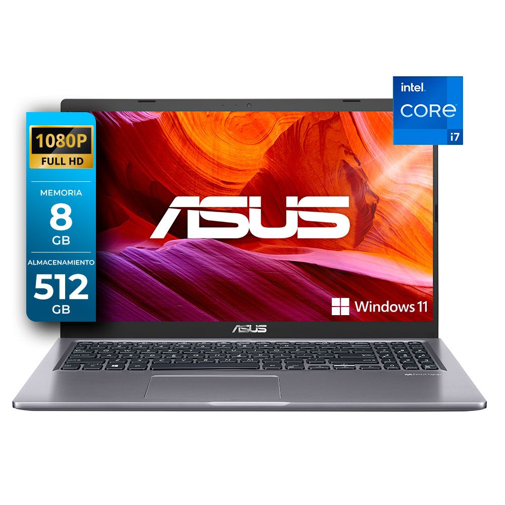 Notebook Asus 15.6" I7-1165G7 8GB 512GB PCIE W11