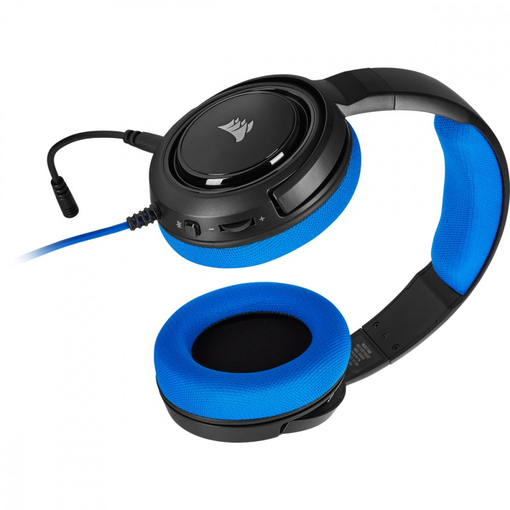 Auriculares Corsair Hs35 Gaming Blue Pc/ps4/xbox con microfono azul