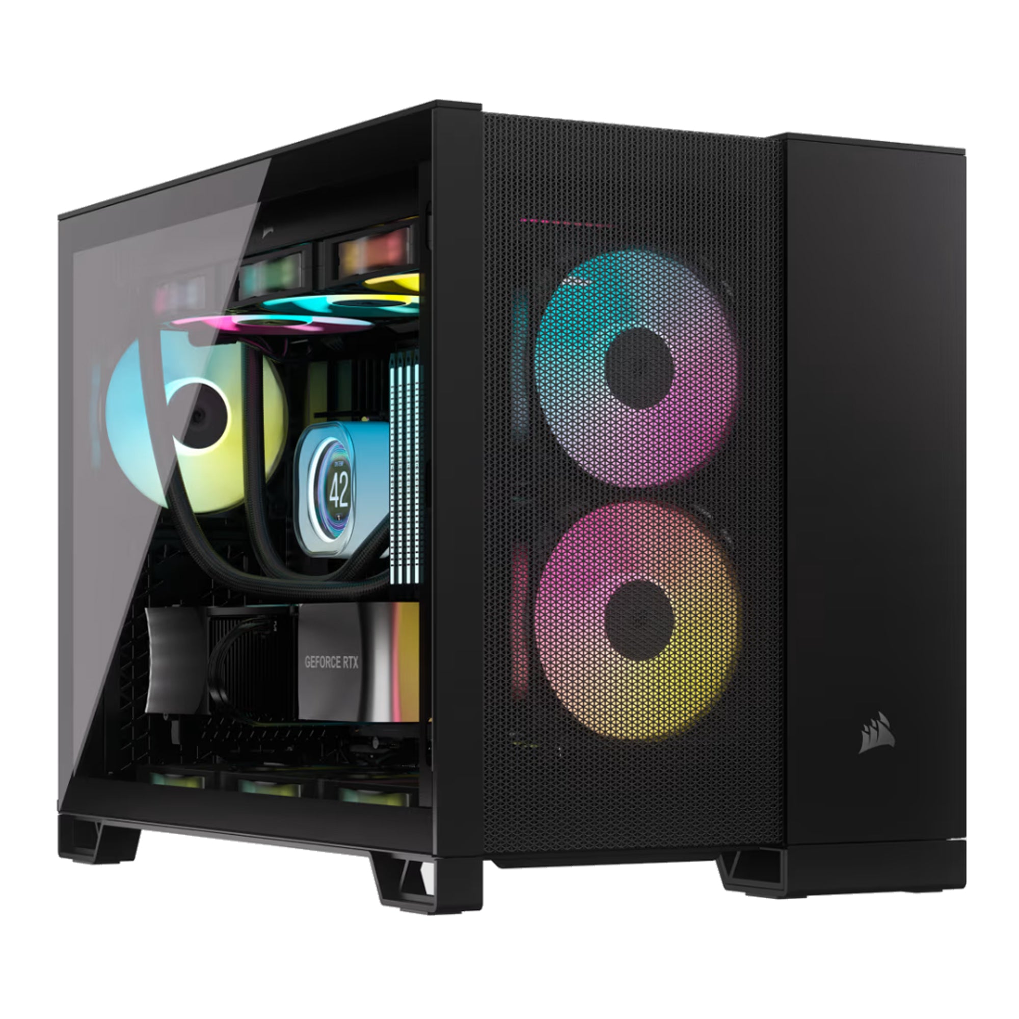 Gabinete Gamer Corsair 2500d Airflow Tg Mid Tower Negro