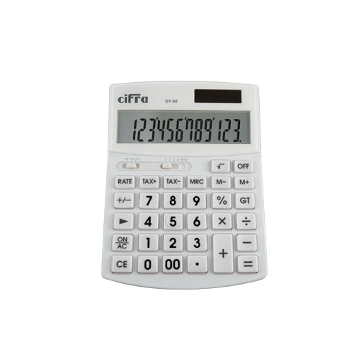 Calculadora De Escritorio Cifra Dt-68 12 Dígitos Grandes