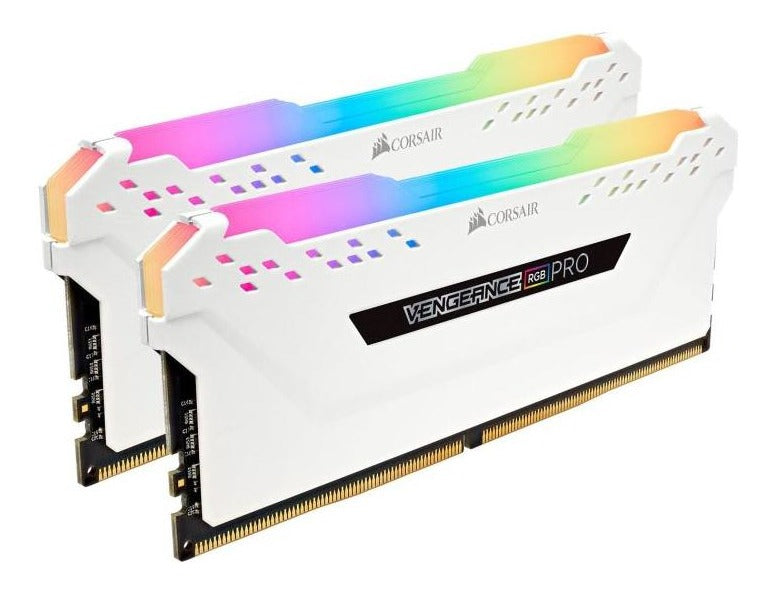 Memoria ram ddr4 corsair 16gb (2x8gb) 3000mhz Vengeance rgb pro white