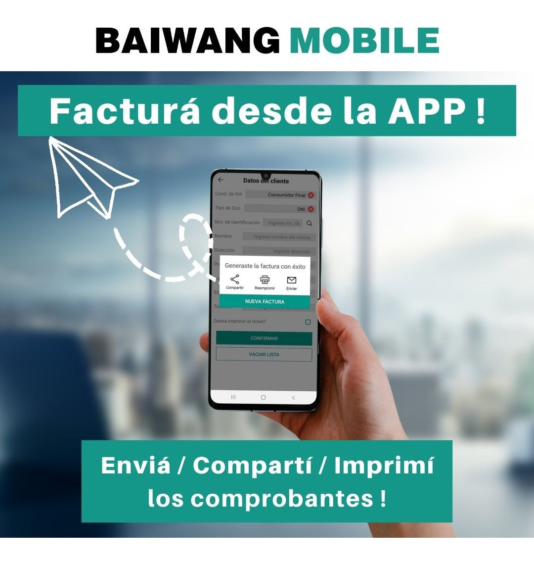 Software Facturacion Electronica Movil Celular Afip Baiwang