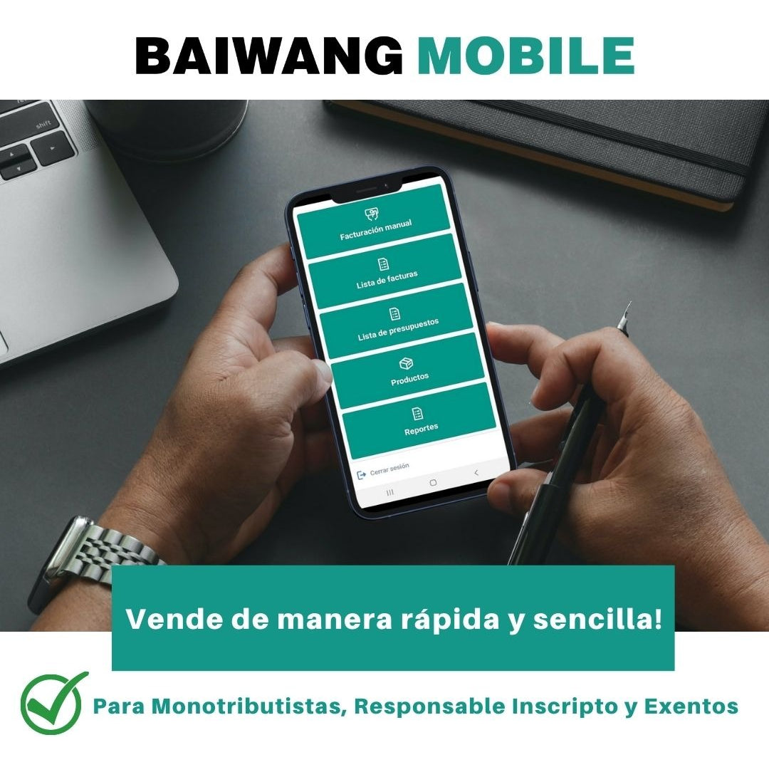 Software Facturacion Electronica Movil Celular Afip Baiwang