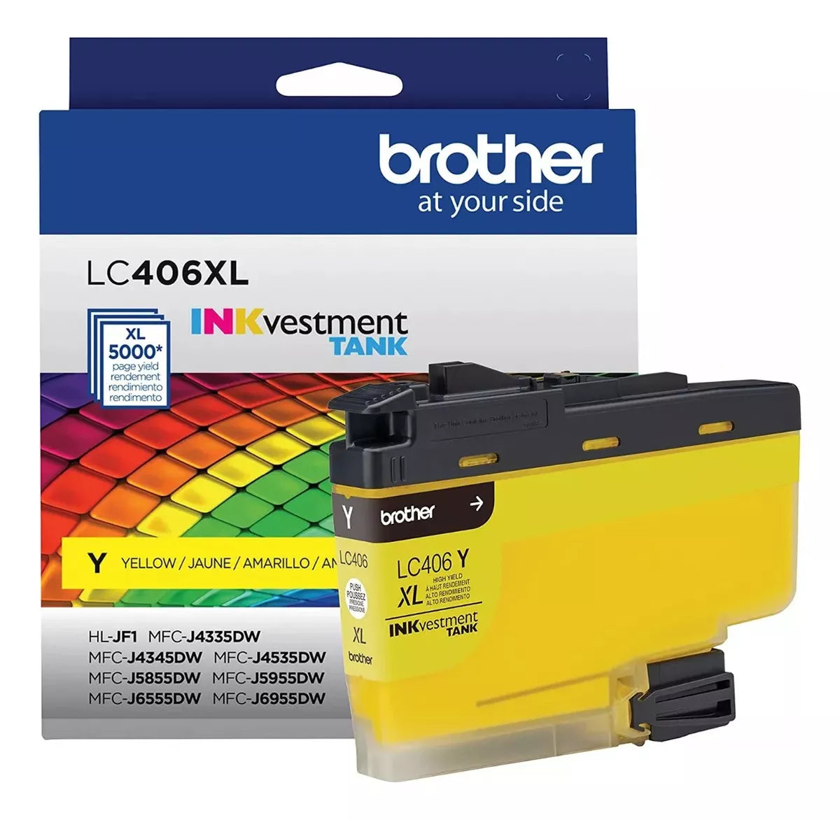 Juego completo de tintas LC406XL originales para Brother J6955