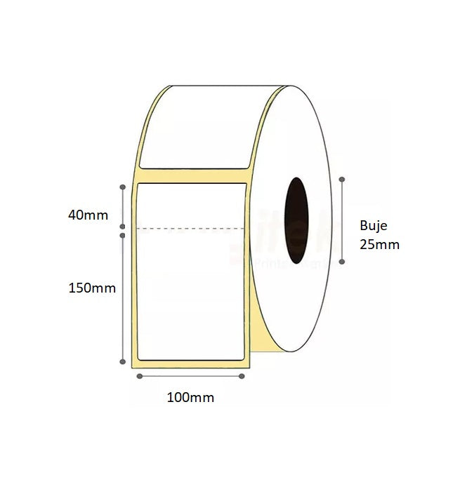 Caja x12 Rollos de Etiquetas Termicas 100x190 x245 etiquetas