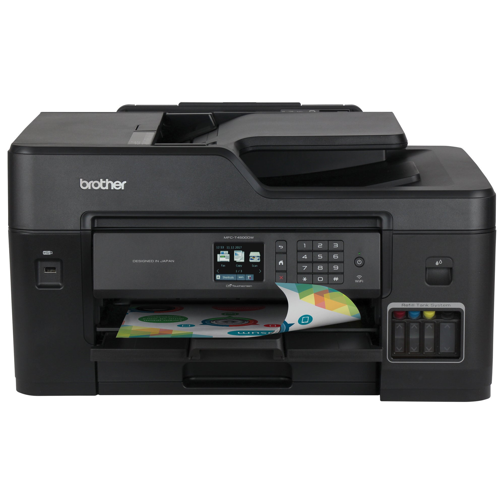 Impresora Multifuncion Brother Mfc-T4500dw A3 Color Sistema Continuo