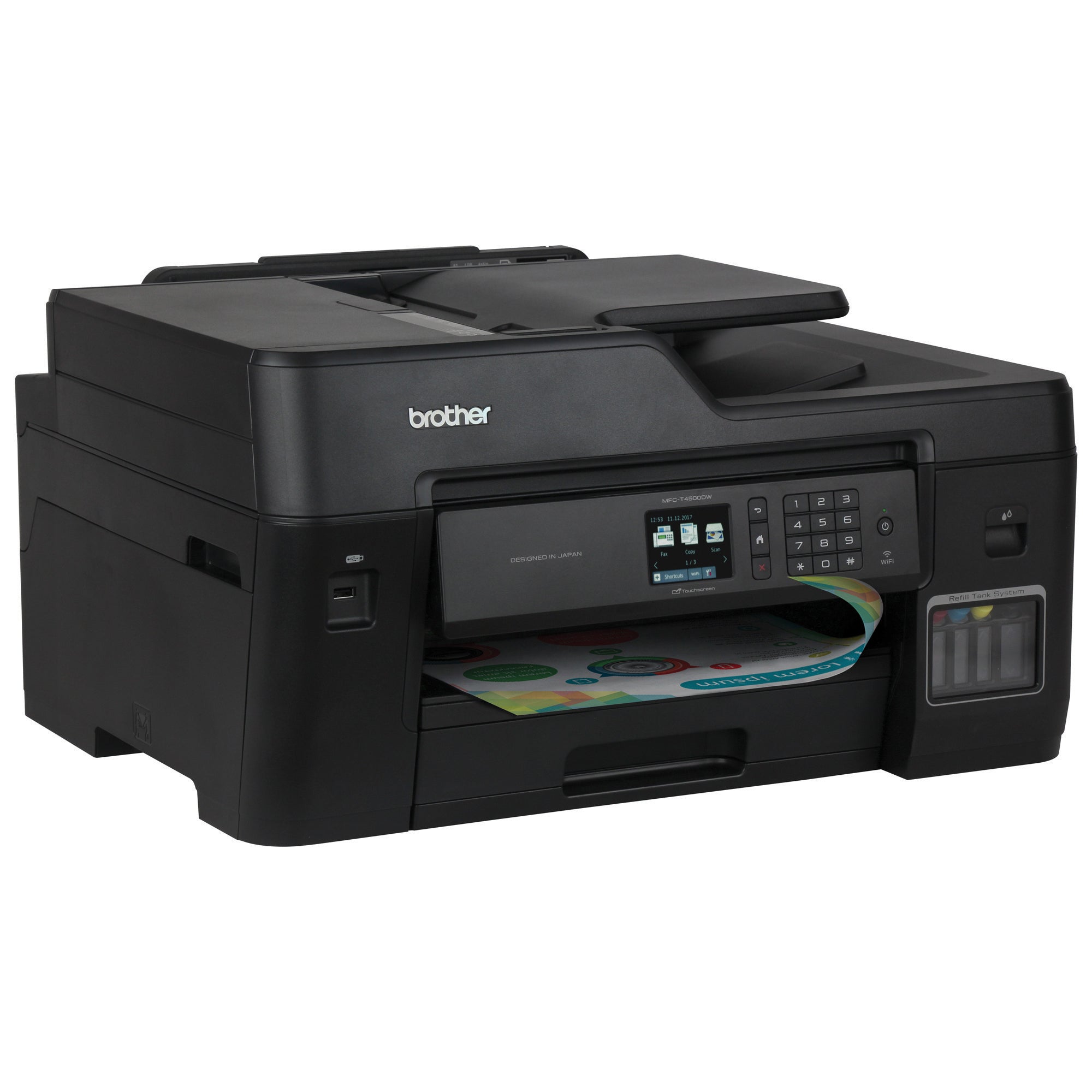 Impresora Multifuncion Brother Mfc-T4500dw A3 Color Sistema Continuo