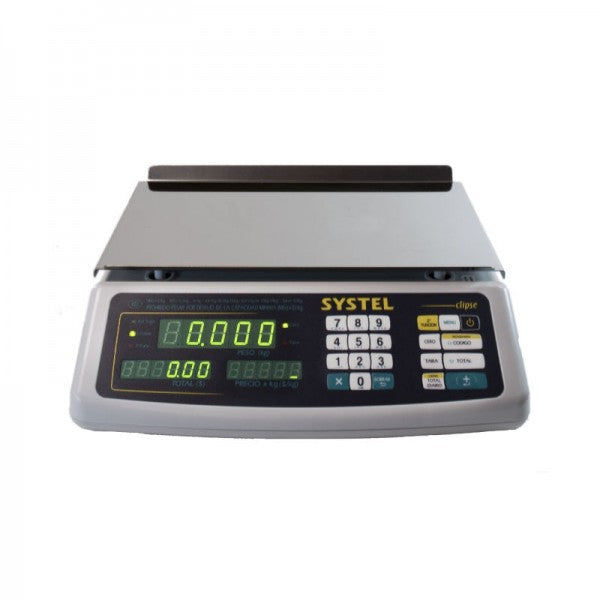 Balanza Comercial Digital Systel Clipse Con Batería 31kg