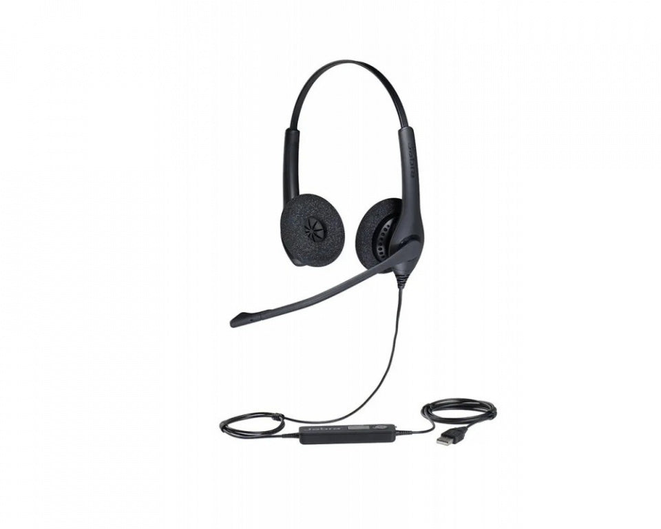 Auriculares Jabra Biz 1100 Duo Usb A 1159-0158 Color Negro