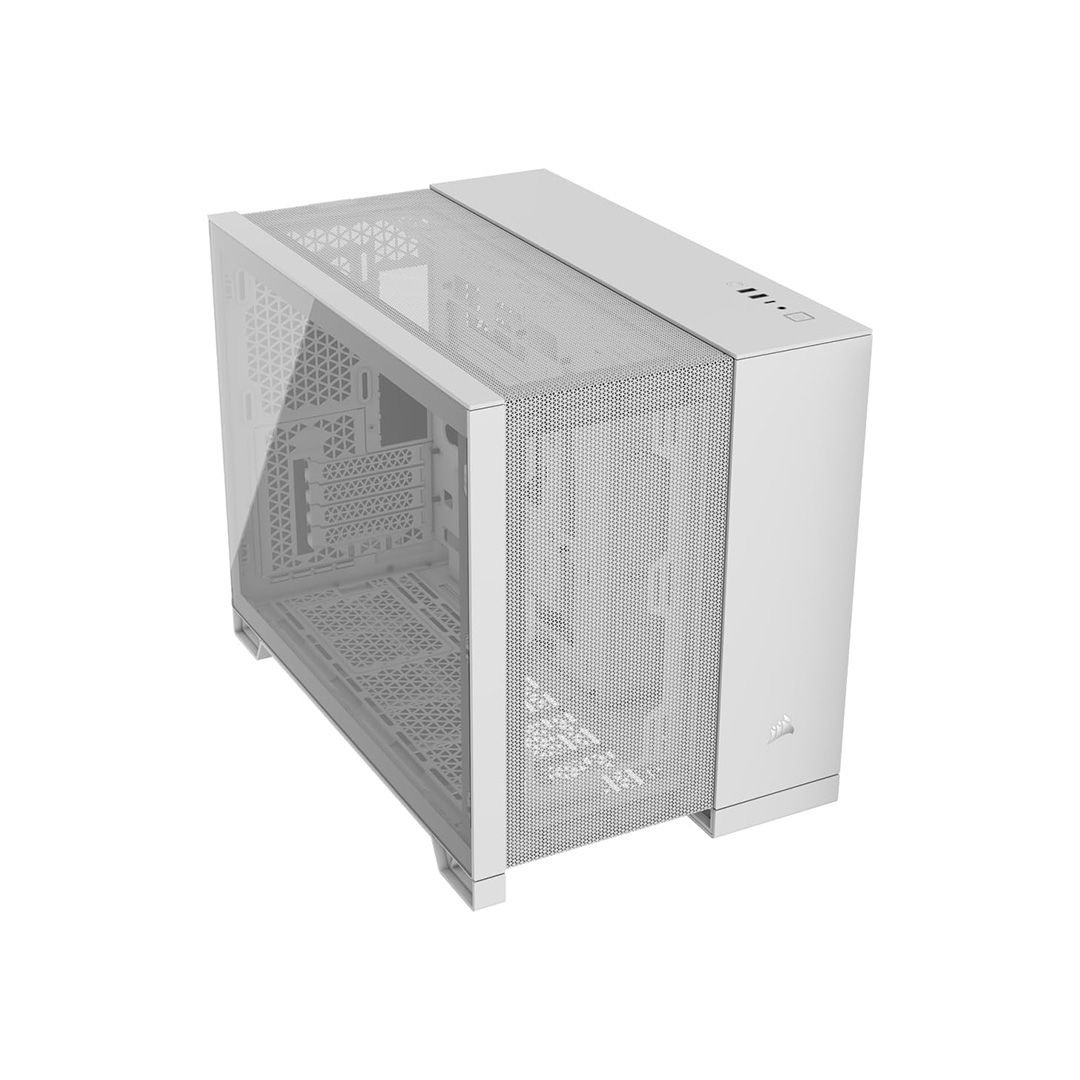 Gabinete Gamer Corsair 2500d Airflow Matx Dos Cámaras Blanco