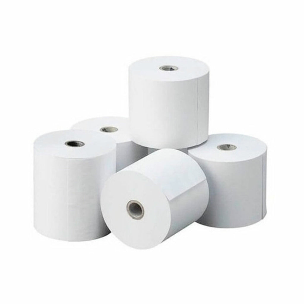 Pack 10 Rollos de Papel Termico 80x50 Impresoras Fiscales, Comanderas Termicas 55gr