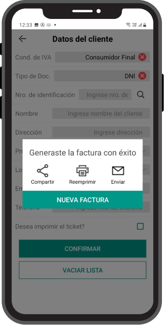 Software Facturacion Electronica Movil Celular Afip Baiwang