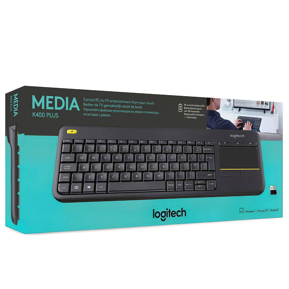 Teclado Inalambrico Logitech Media K 400 Plus Español