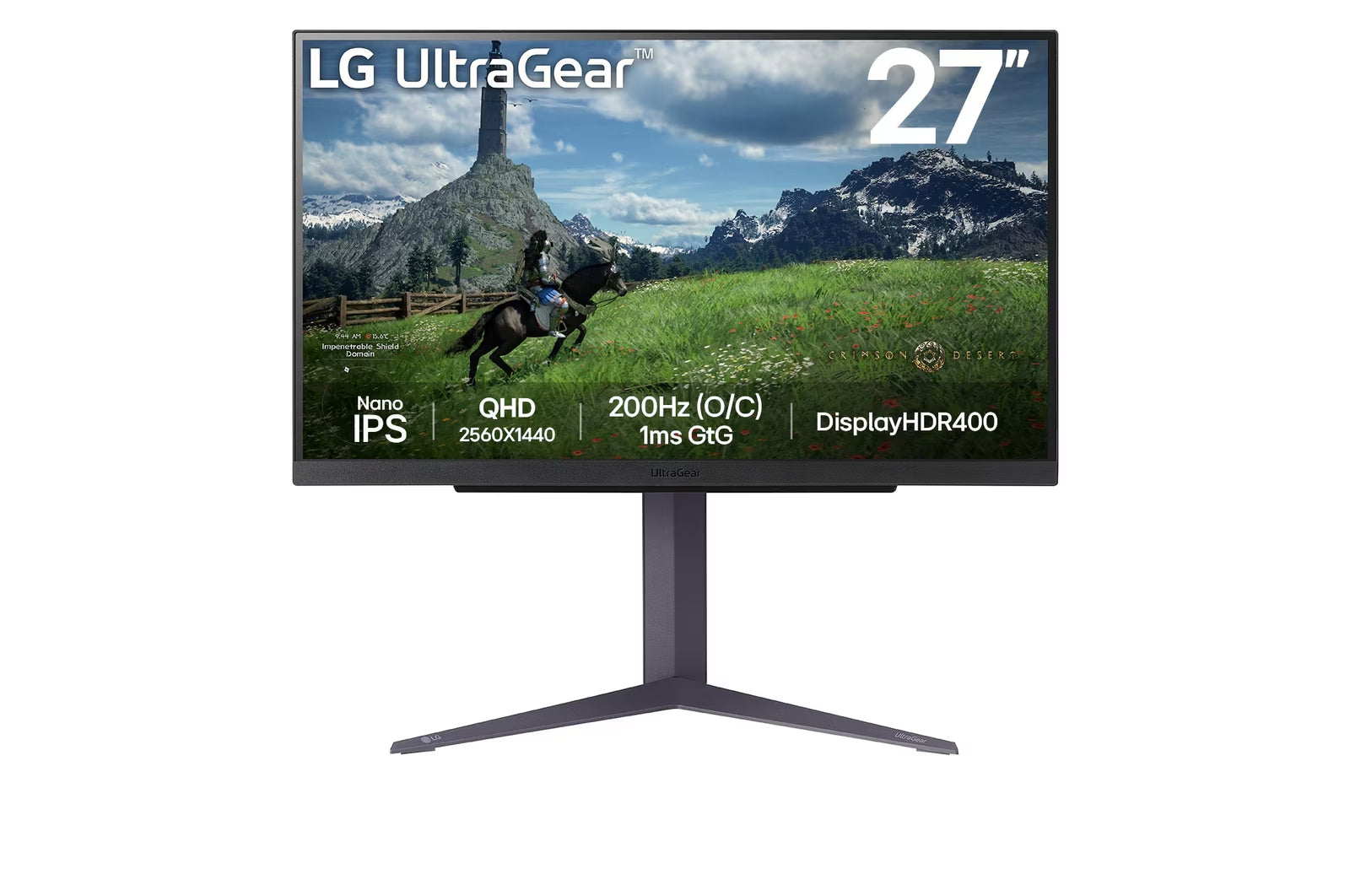 Monitor gamer Lg 27" 27GS85Q-B nano ips qhd 180hz