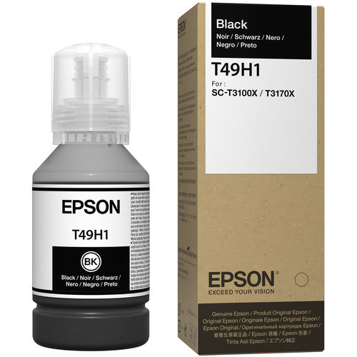 Botella de tinta Epson t49h negra 140ml para t3170x