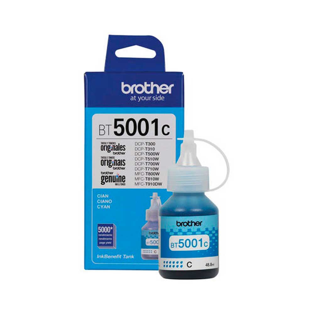 Cartucho de tinta Brother bt5001 Cyan para Brother T300/T310/T700/T710/T810/T4500